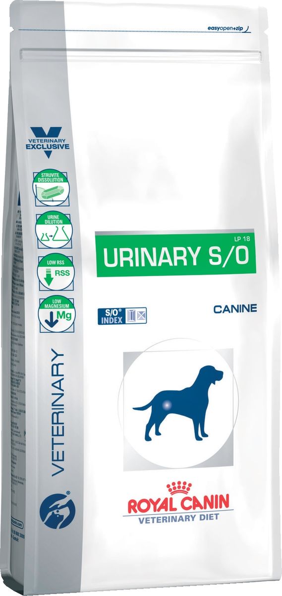 фото Корм сухой Royal Canin Vet "Urinary S/O LP18", для собак при лечении и профилактике мочекаменной болезни (струвиты, оксалаты), 14 кг