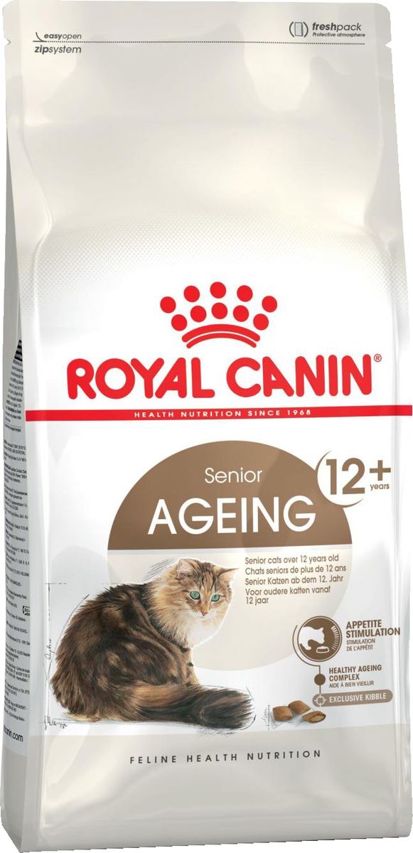 фото Корм сухой Royal Canin "Ageing 12+", корм для кошек старше 12 лет, 4 кг