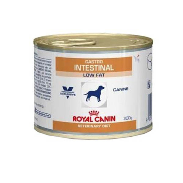 фото Консервы Royal Canin "Vet Gastro Intestinal Low Fat", с ограниченным содержанием жиров, для собак при нарушениях пищеварения, 200 г