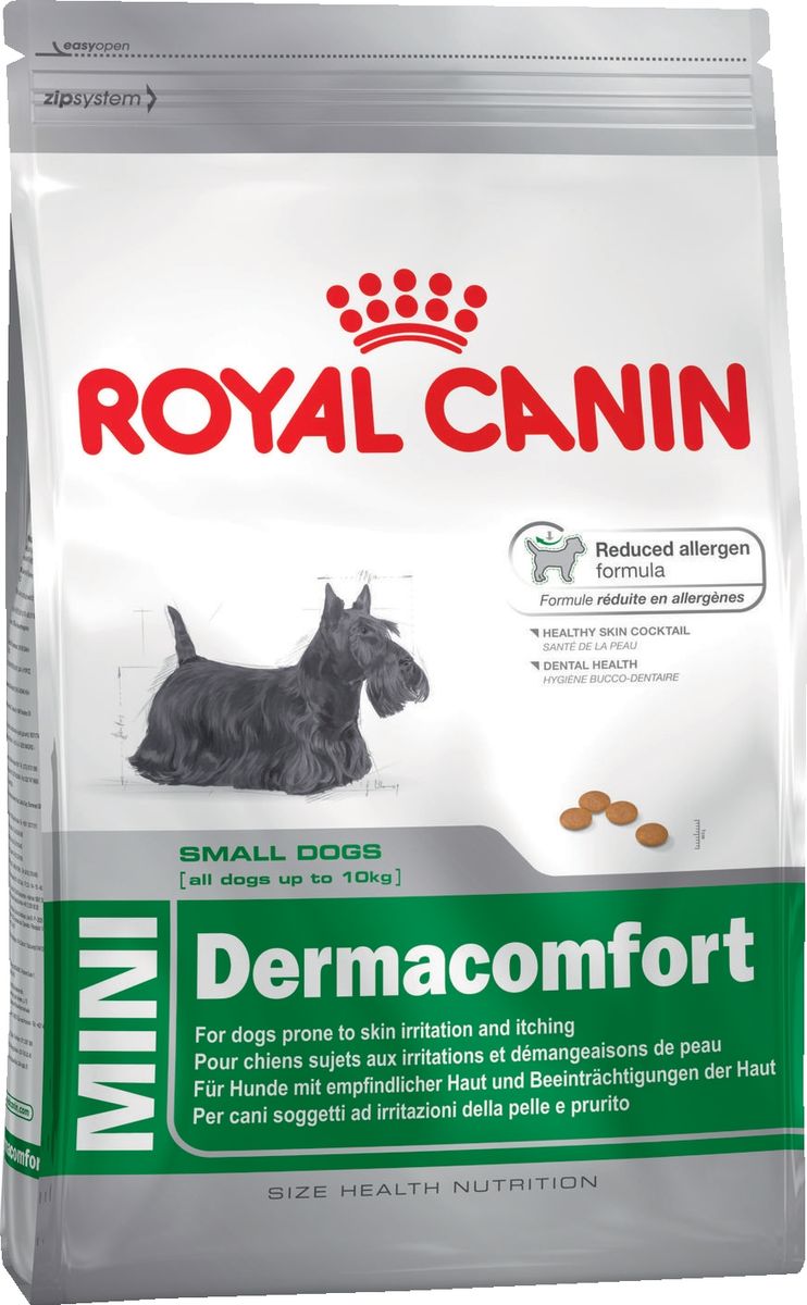 фото Корм сухой Royal Canin "Mini Dermacomfort", для собак с раздраженной и зудящей кожей, 2 кг