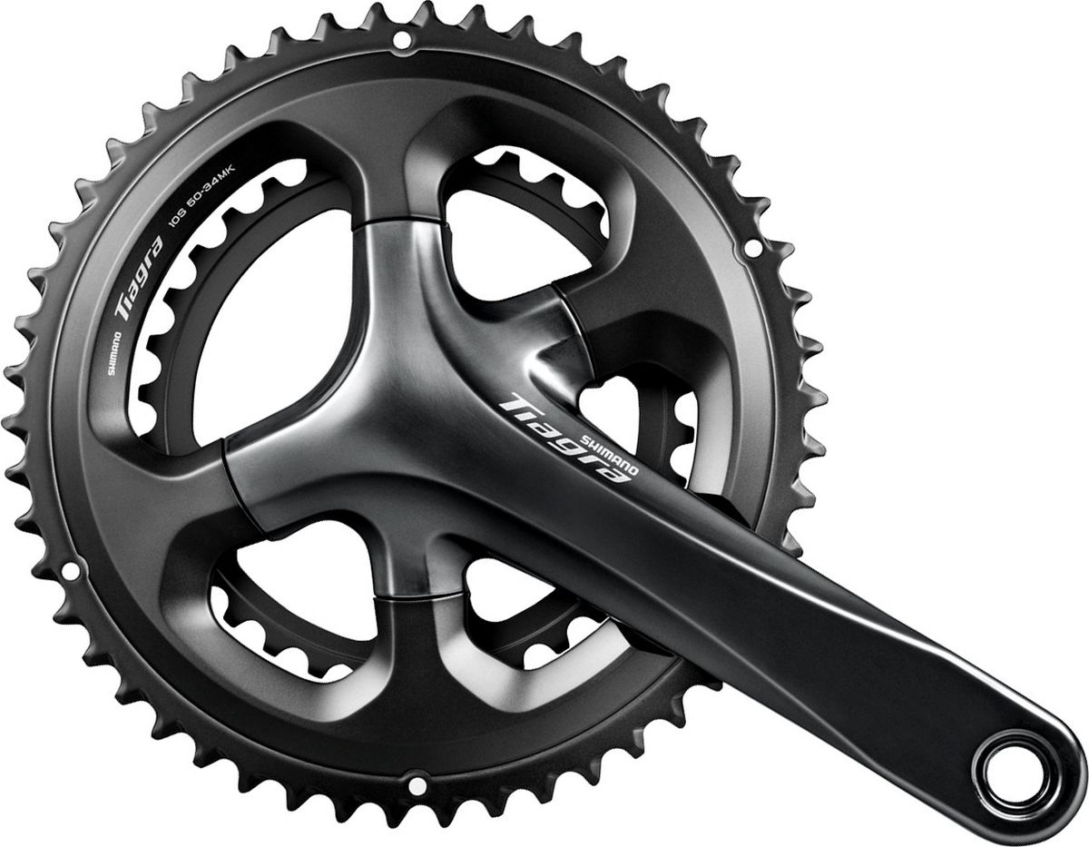 Система шатунов Shimano Tiagra 4700, 175 мм, 50/34T без каретки, для 10 скоростей переключатель задний shimano tiagra 4700 gs 10 скоростей для 2 х звезд 28 34t для 3 х звезд 25 32t