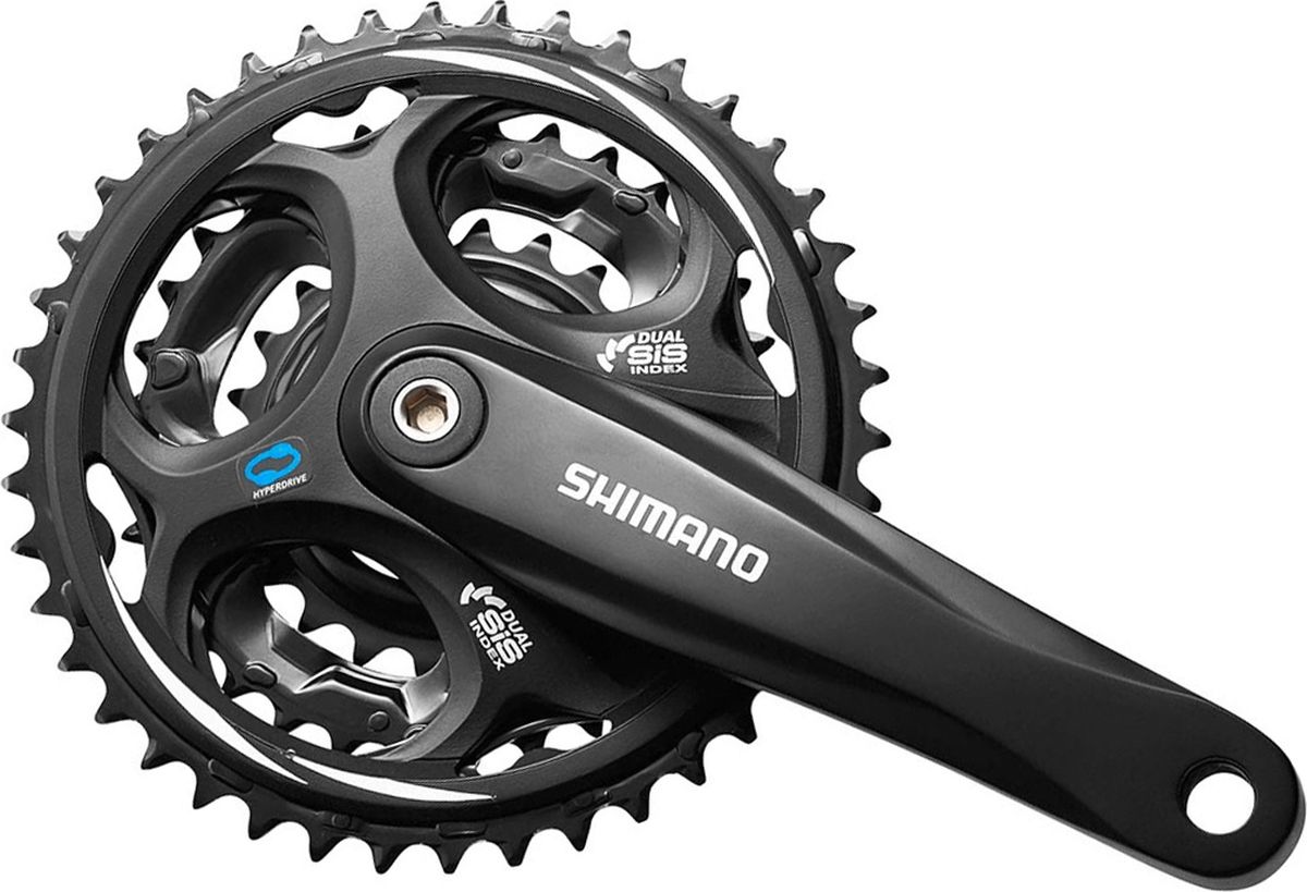 фото Система шатунов Shimano "Altus M311", 175 мм, Кв, 48/38/28T, цвет: черный