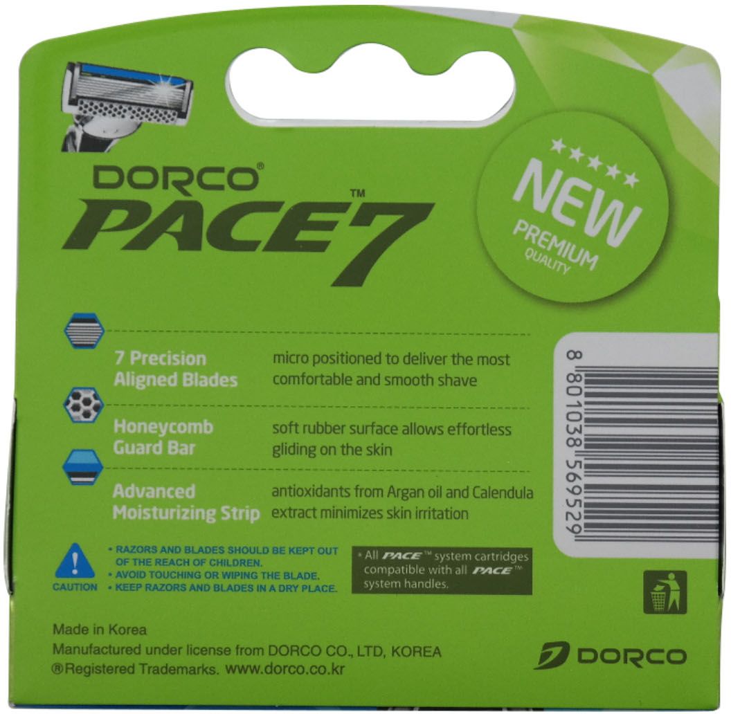 фото Dorco Kассеты для бритья "Pace 7", 4 шт.