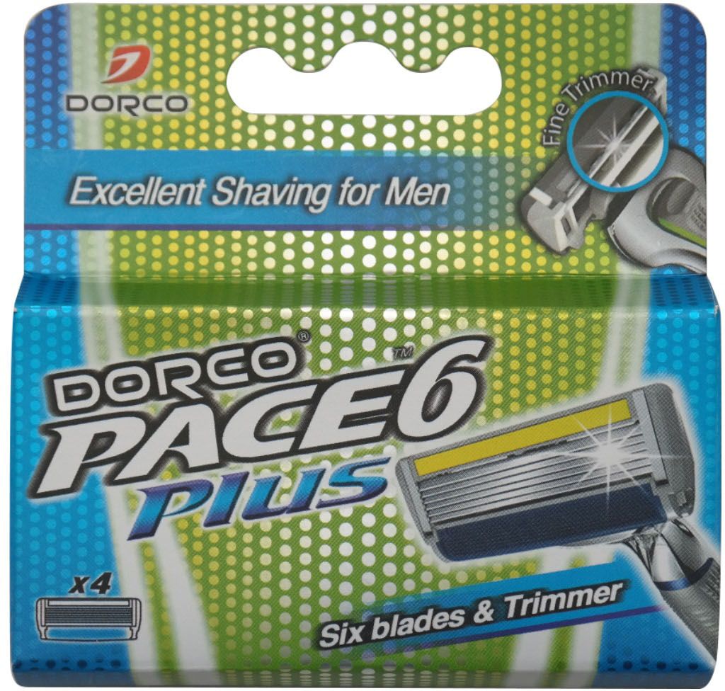 фото Dorco Kассеты для бритья "Pace 6", c триммером, 4 шт.