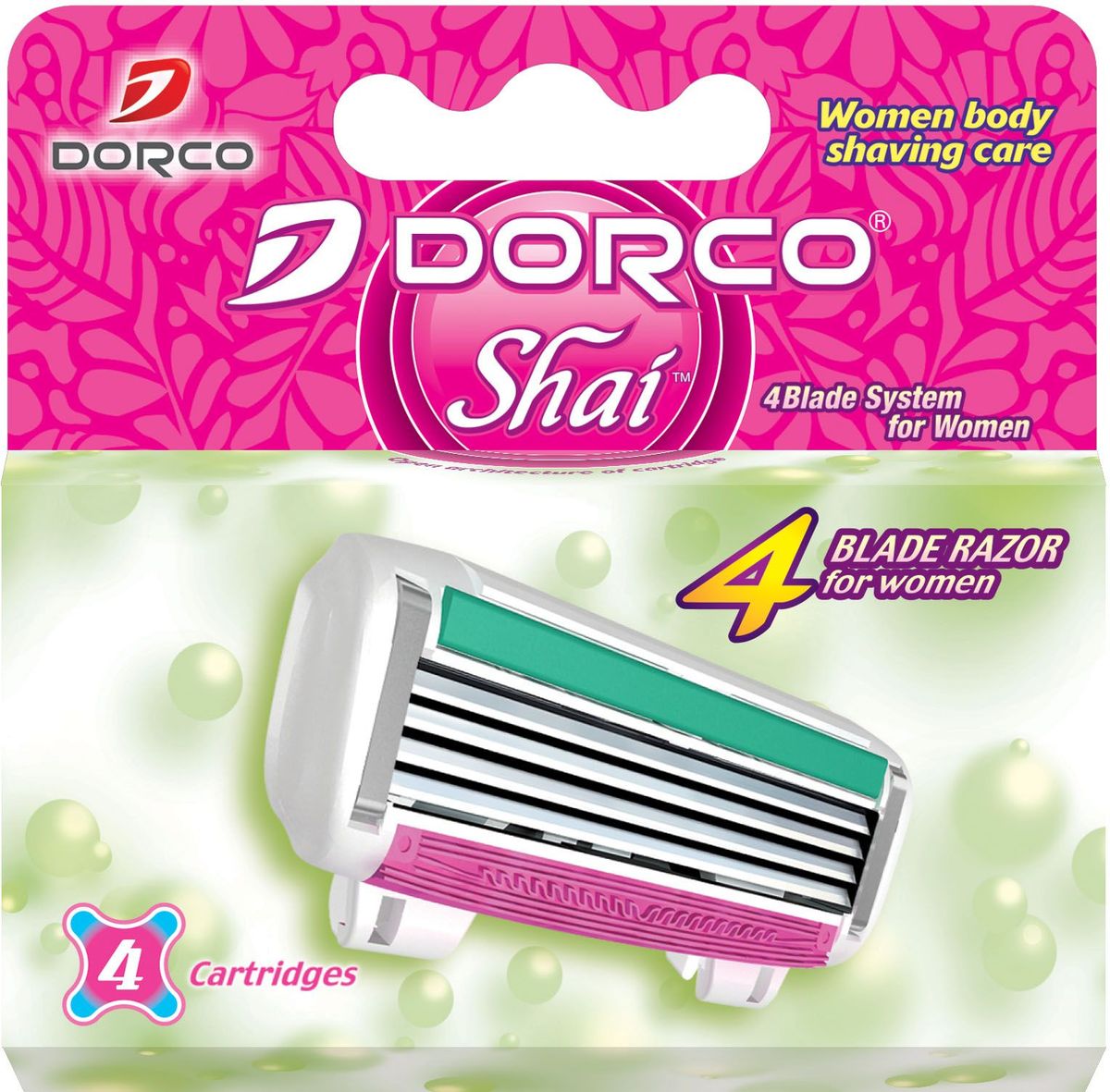 фото Dorco Kассеты для бритья "Shai 4", женские, 4 шт.