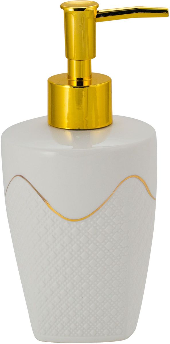 фото Диспенсер для мыла Swensa "Конте", цвет: белый, 250 мл