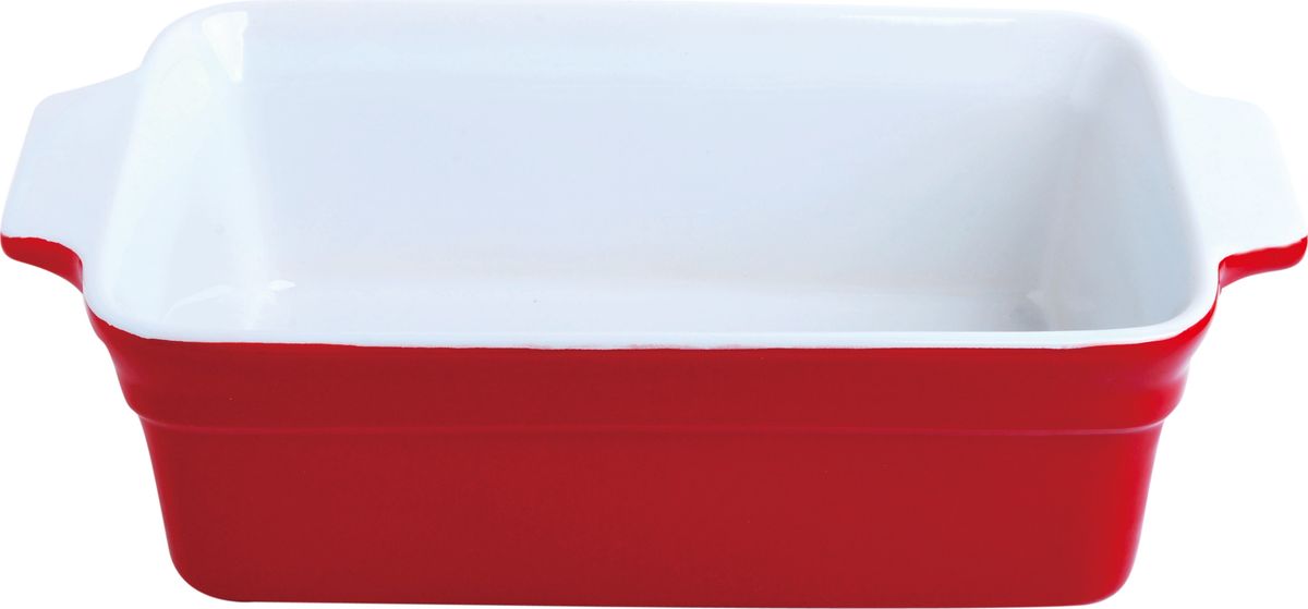 фото Противень керамический "Frank Moller", прямоугольный, с ручками, цвет: красный, 29 х 16,3 х 8,8 см