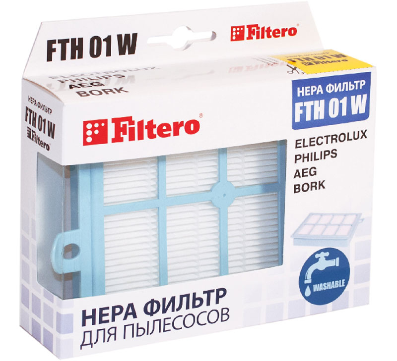 фото Filtero FTH 01 W ELX HEPA-фильтр моющийся для пылесосов Electrolux, Philips