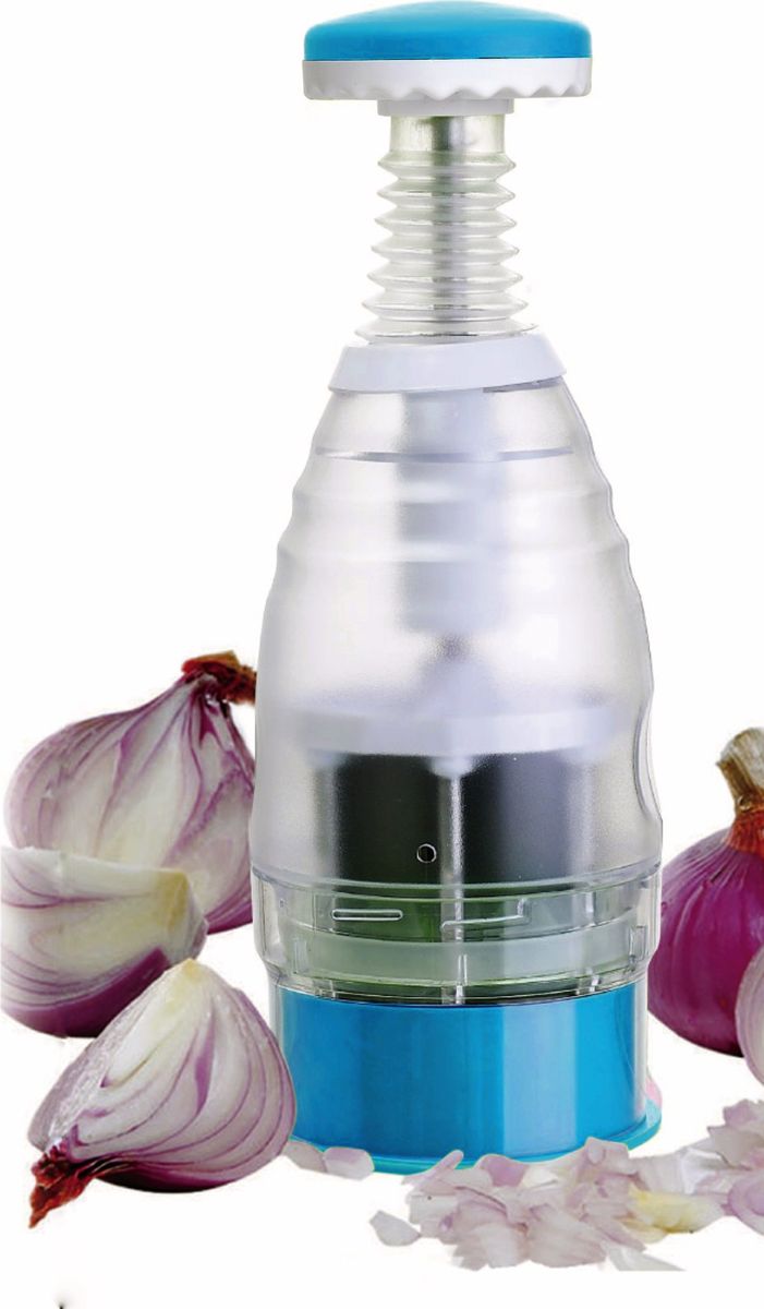 фото Овощерезка As Seen On TV "Onion & Vegetable Chopper", цвет: прозрачный, голубой