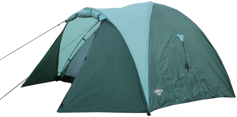 фото Палатка Campack Tent "Mount Traveler 3", 3-х местная, цвет: зеленый, серый, черный