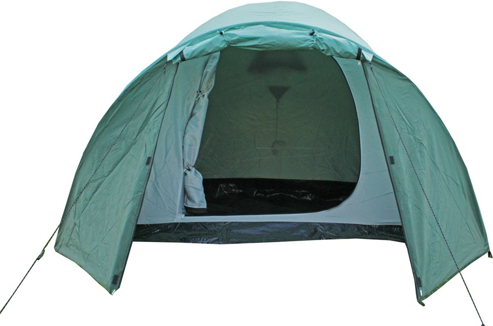 фото Палатка Campack Tent "Mount Traveler 3", 3-х местная, цвет: зеленый, серый, черный