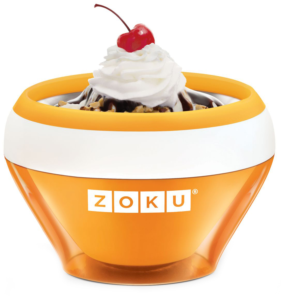 фото Мороженица Zoku "Ice Cream Maker", цвет: оранжевый, 150 мл. ZK120-OR