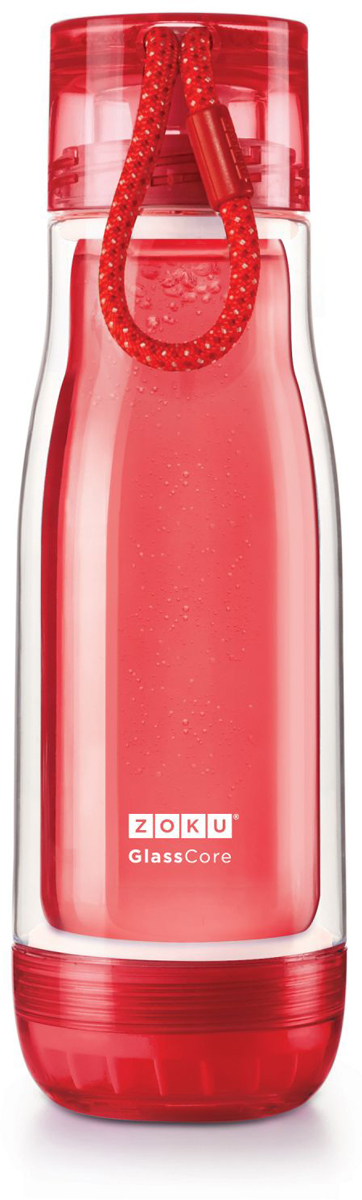 фото Бутылка для воды "Zoku", цвет: красный, 480 мл