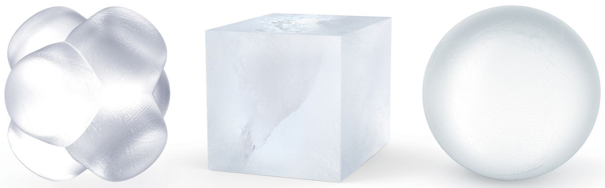 фото Набор форм для льда Zoku "Mixology", цвет: прозрачный, 3 х 118 мл