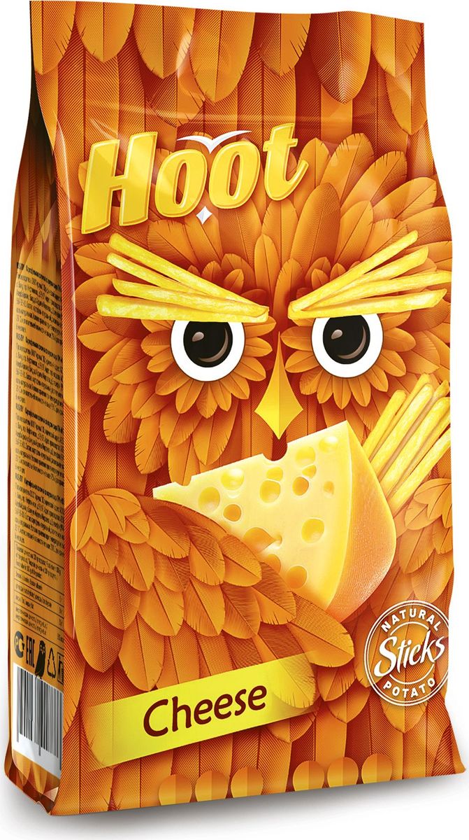 Hoot Картофельная соломка, сыр, 80 г — купить в интернет-магазине OZON ...