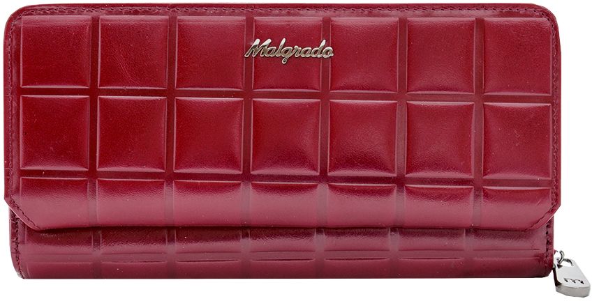 Клатч-кошелек женский Malgrado, цвет: красный. 73001-14502D