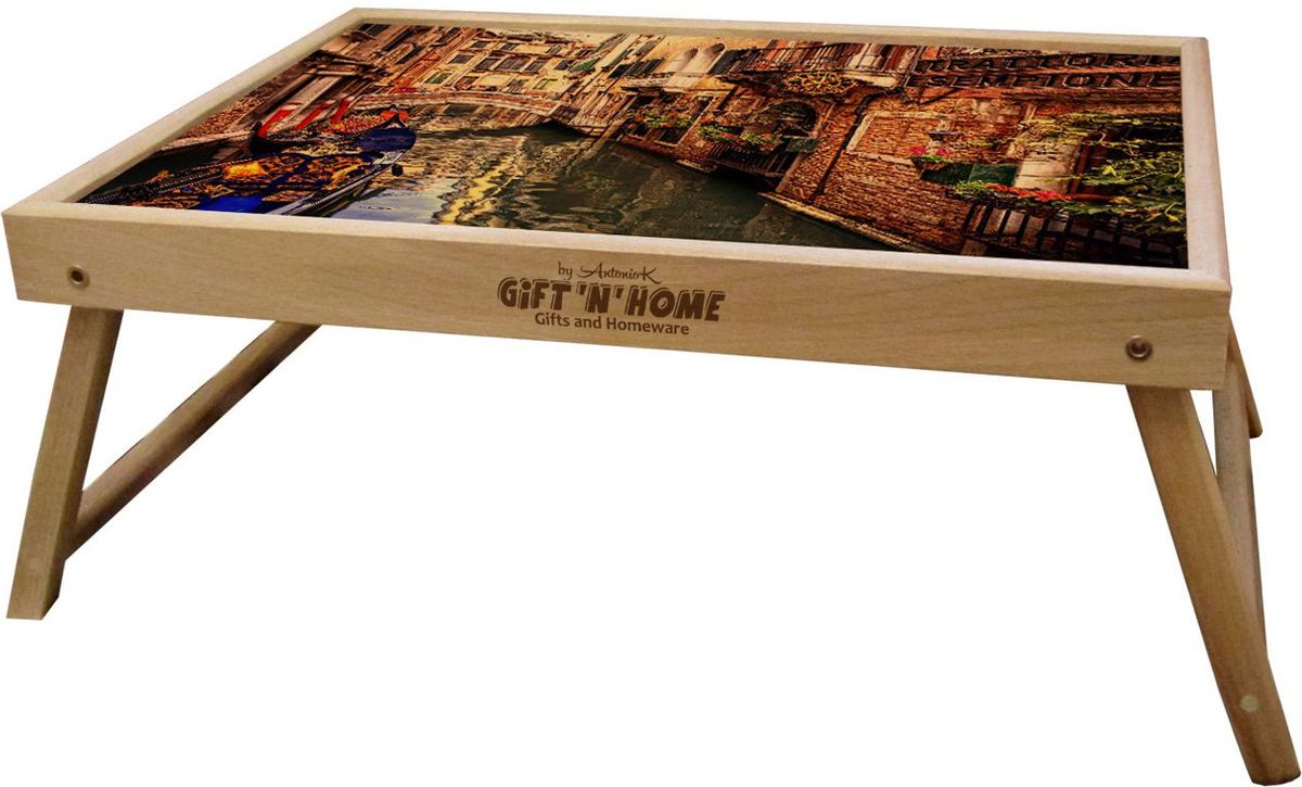 фото Столик с раскладными ножками Gift'n'Home "Венеция", 25x37,5 см