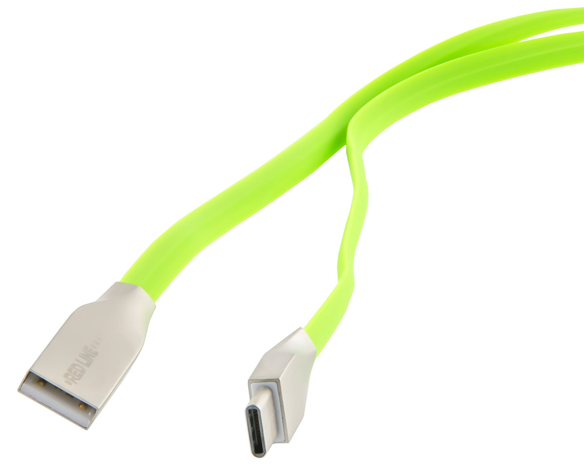 фото Red Line Smart High Speed USB, Green кабель USB/USB Type-C (1 м)