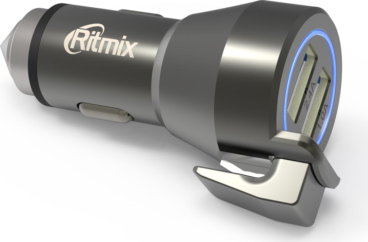 фото Ritmix RM-2429DC, Black автомобильное зарядное устройство