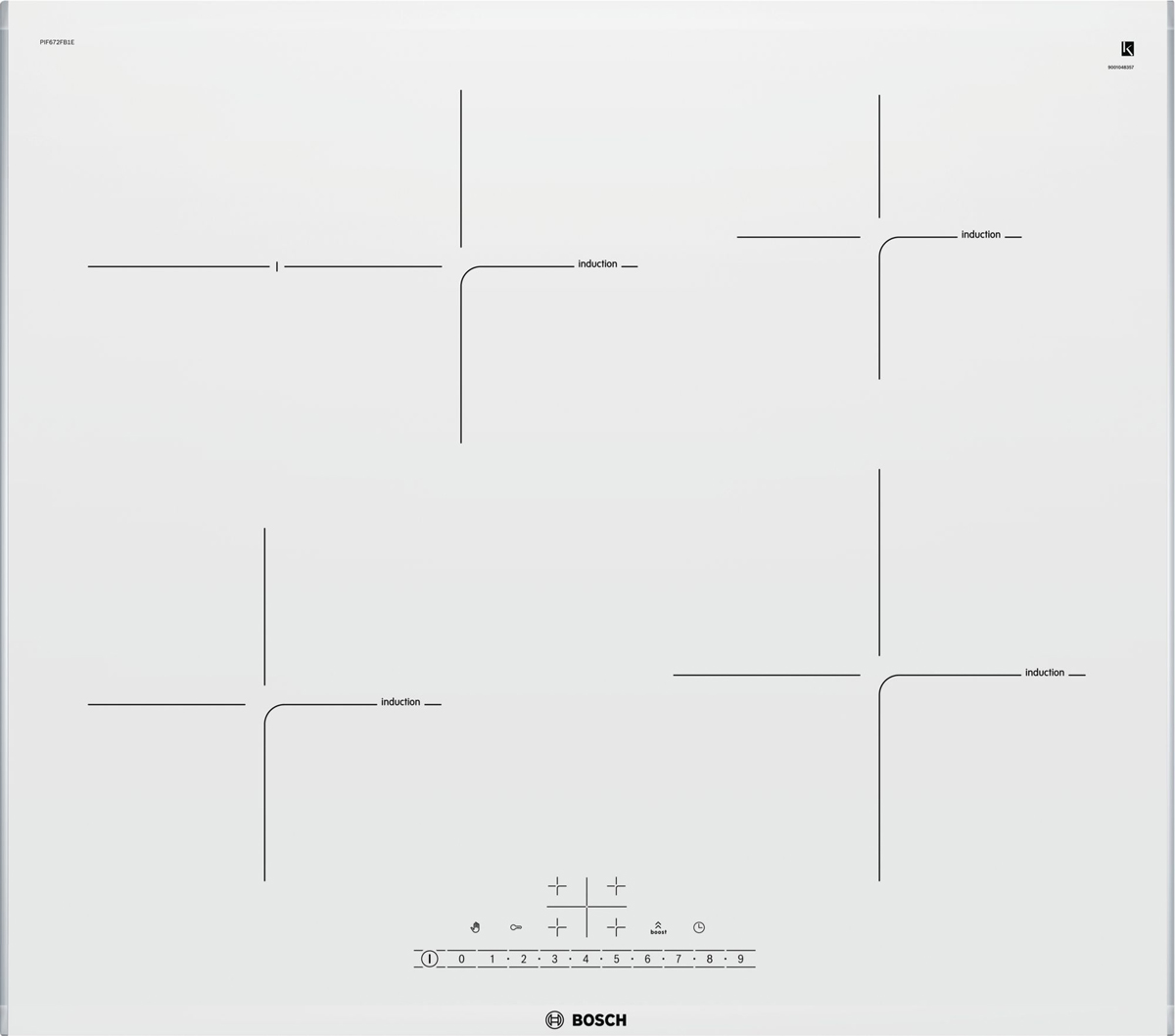 фото Варочная панель Bosch PIF672FB1E, White, встраиваемая Bosch gmbh