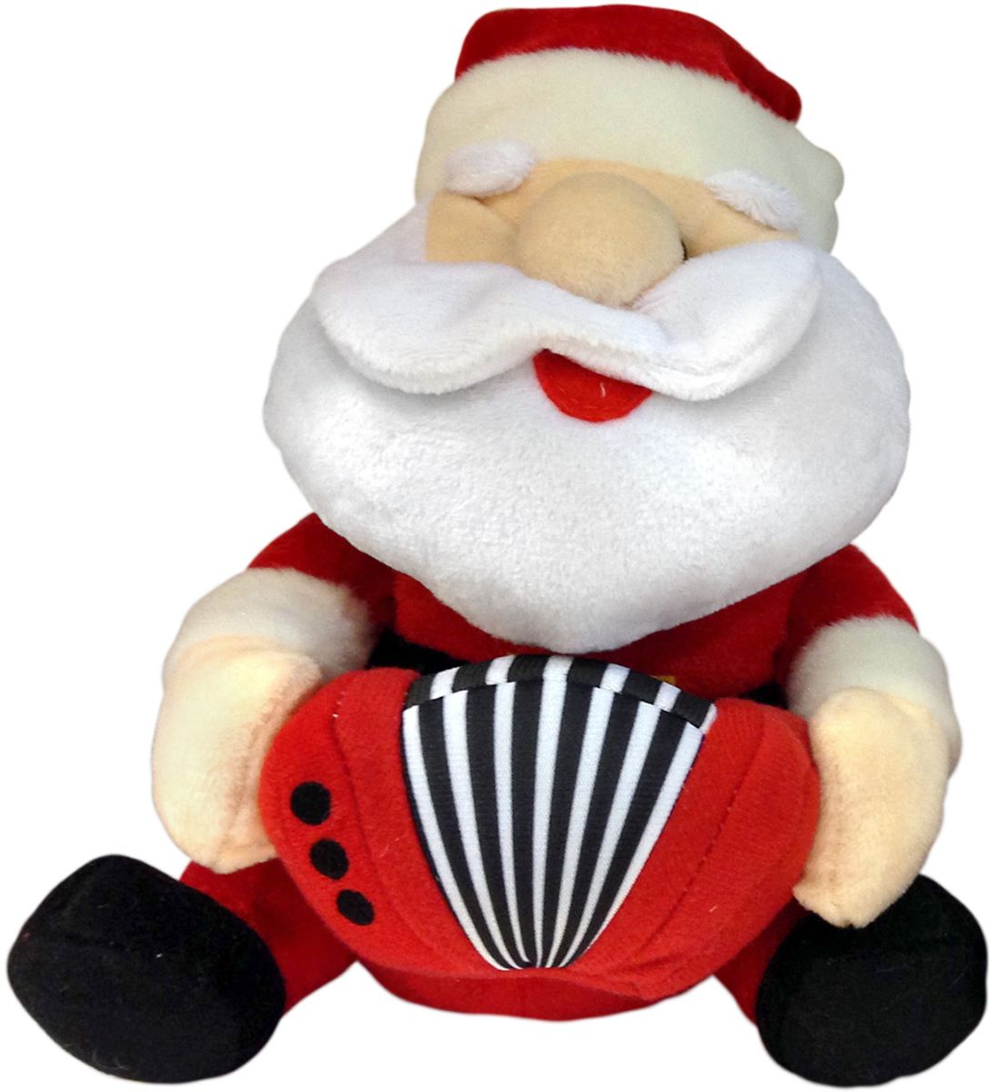 фото Lapa House Мягкая озвученная игрушка Санта с гармонью 21 см