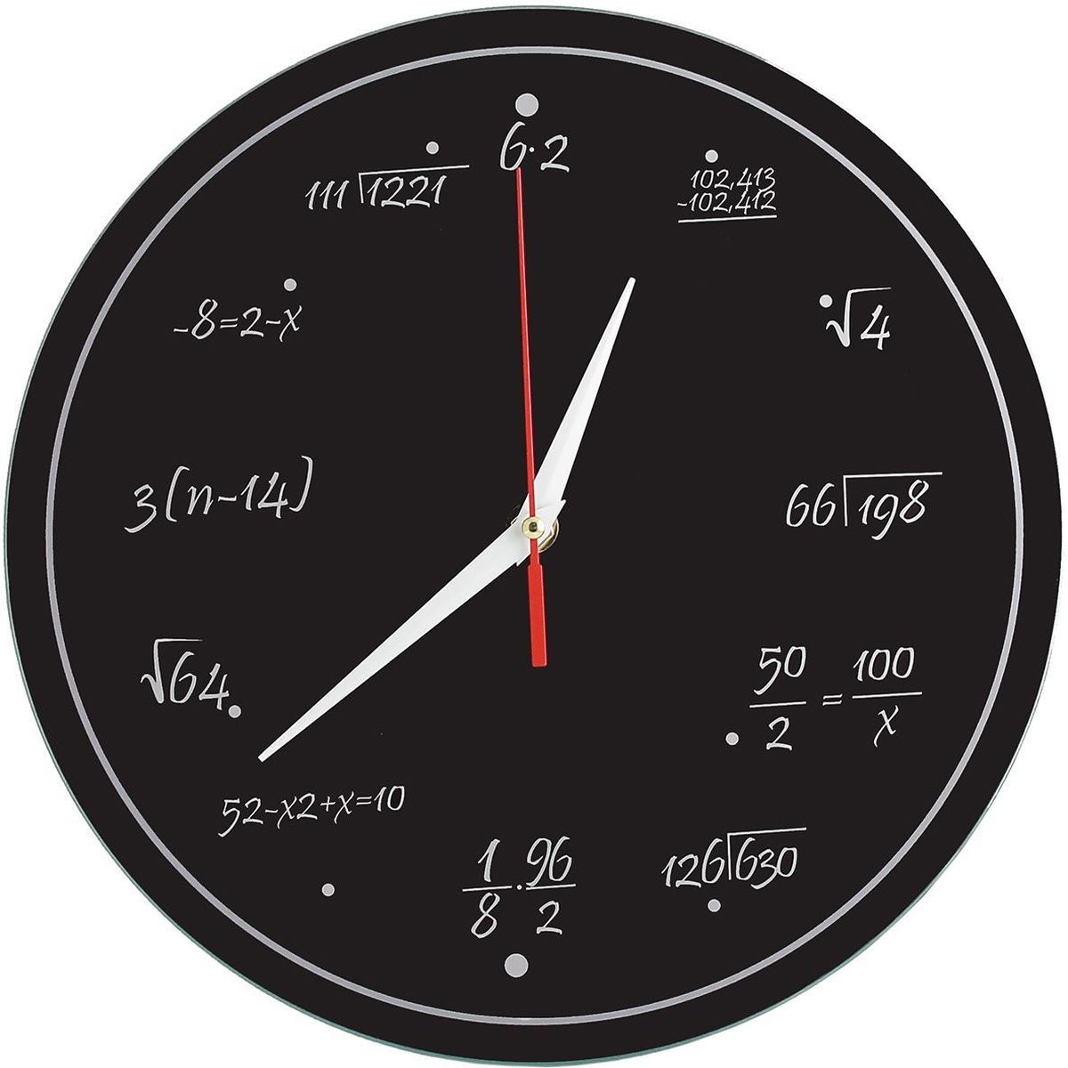 фото Часы настенные Эврика "Забавная математика", 28 х 28 х 4,5 см