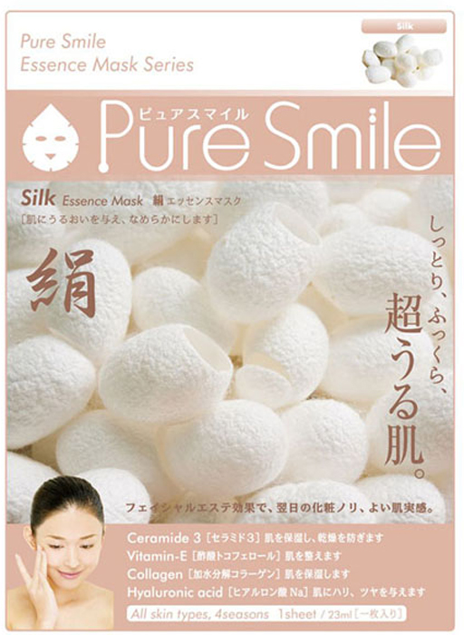 фото Pure Smile "Essence Mask" Разглаживающая маска для лица с эссенцией шелка, 23 мл