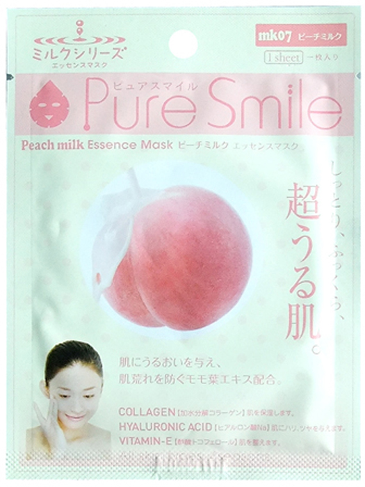 фото Pure Smile "Milk Mask" Молочная увлажняющая маска для лица с экстрактом листьев персика, 23 мл