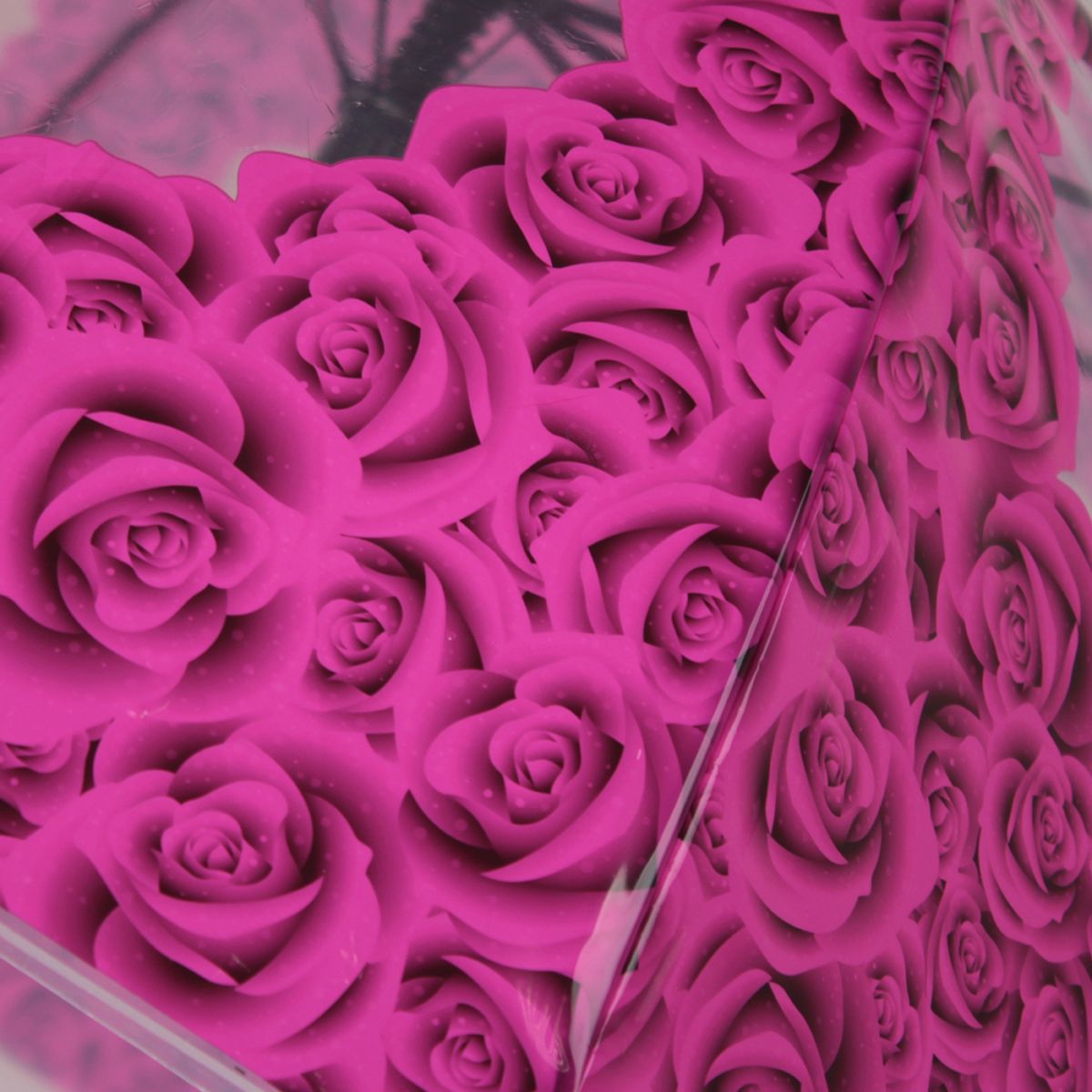 фото Зонт-трость женский Flioraj "Розы", полуавтомат, цвет: розовый. 121215 FJ