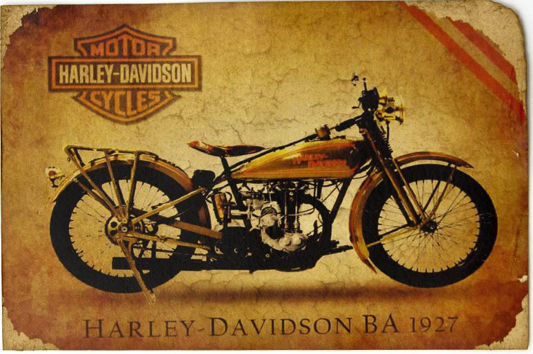 Harley Davidson старые плакаты