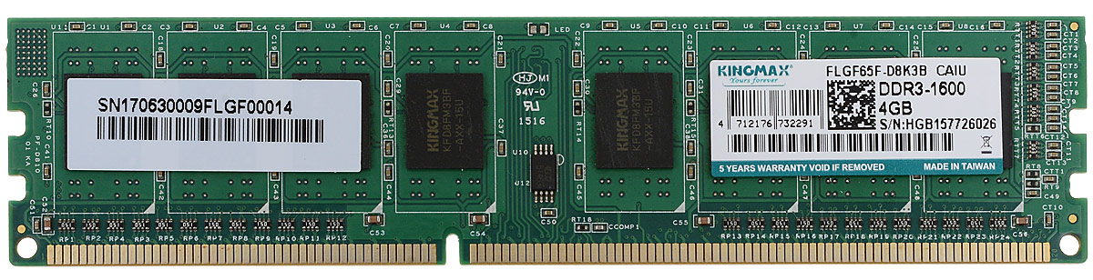 фото Модуль оперативной памяти Kingmax DDR3 4GB 1600MHz