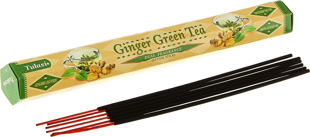 фото Палочки ароматические Sarathi "Ginger Green Tea, 20 шт