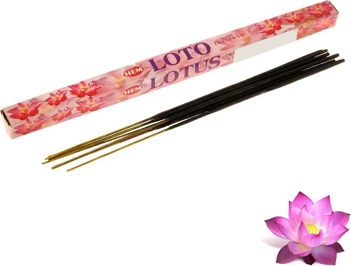 фото Благовония HEM "Lotus" (Лотос), 8 палочек