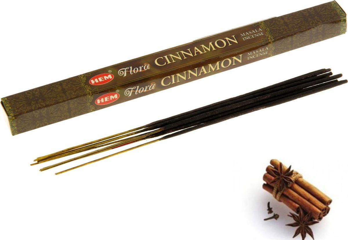 фото Благовония HEM "Flora Masala Cinnamon" (Корица), 8 палочек