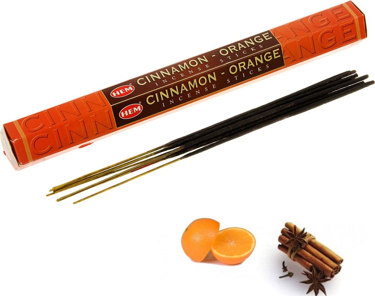 фото Благовония HEM "Cinnamon-Orange" (Корица-апельсин), 20 палочек. 696348
