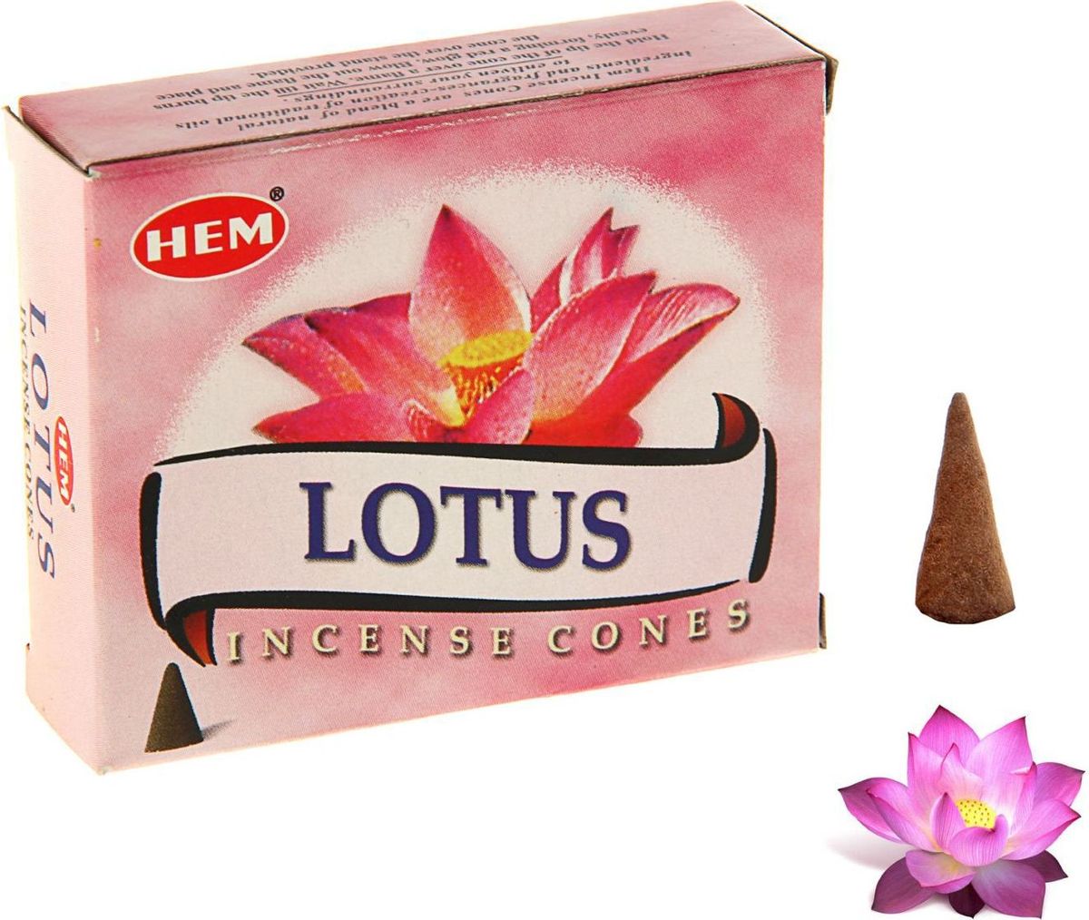 фото Благовония HEM "Lotus" (Лотос), 10 конусов