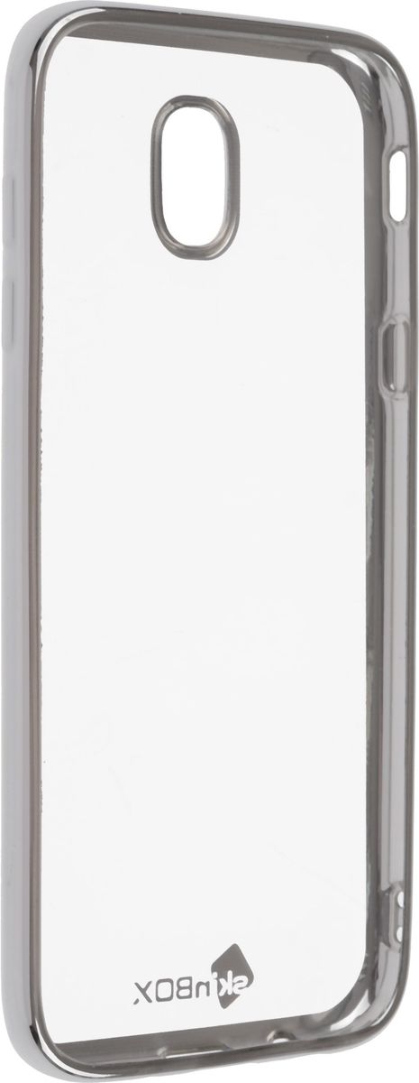 фото Skinbox 4People Silicone Chrome Border чехол-накладка для Samsung Galaxy J5 (2017), Silver