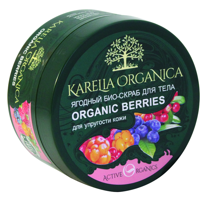 фото Karelia Organica Био-Скраб "Organic BERRIES" ЯГОДный, 220 мл