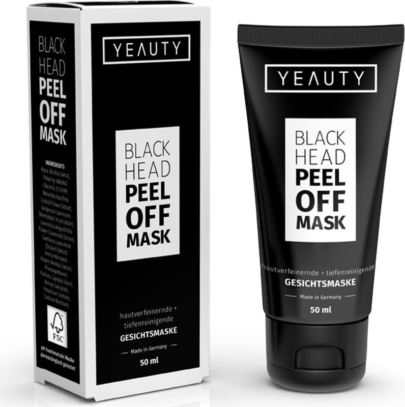 фото Yeauty Очищающая маска для лица черного цвета Peel Off, 50 мл