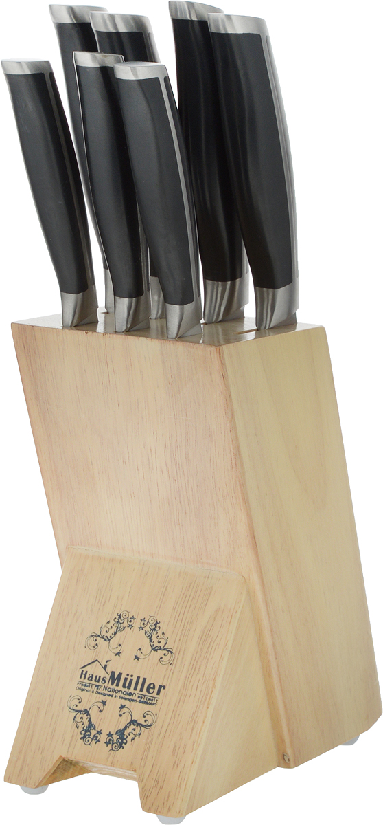 фото Набор ножей Haus Muller "Melina", на подставке, 8 предметов