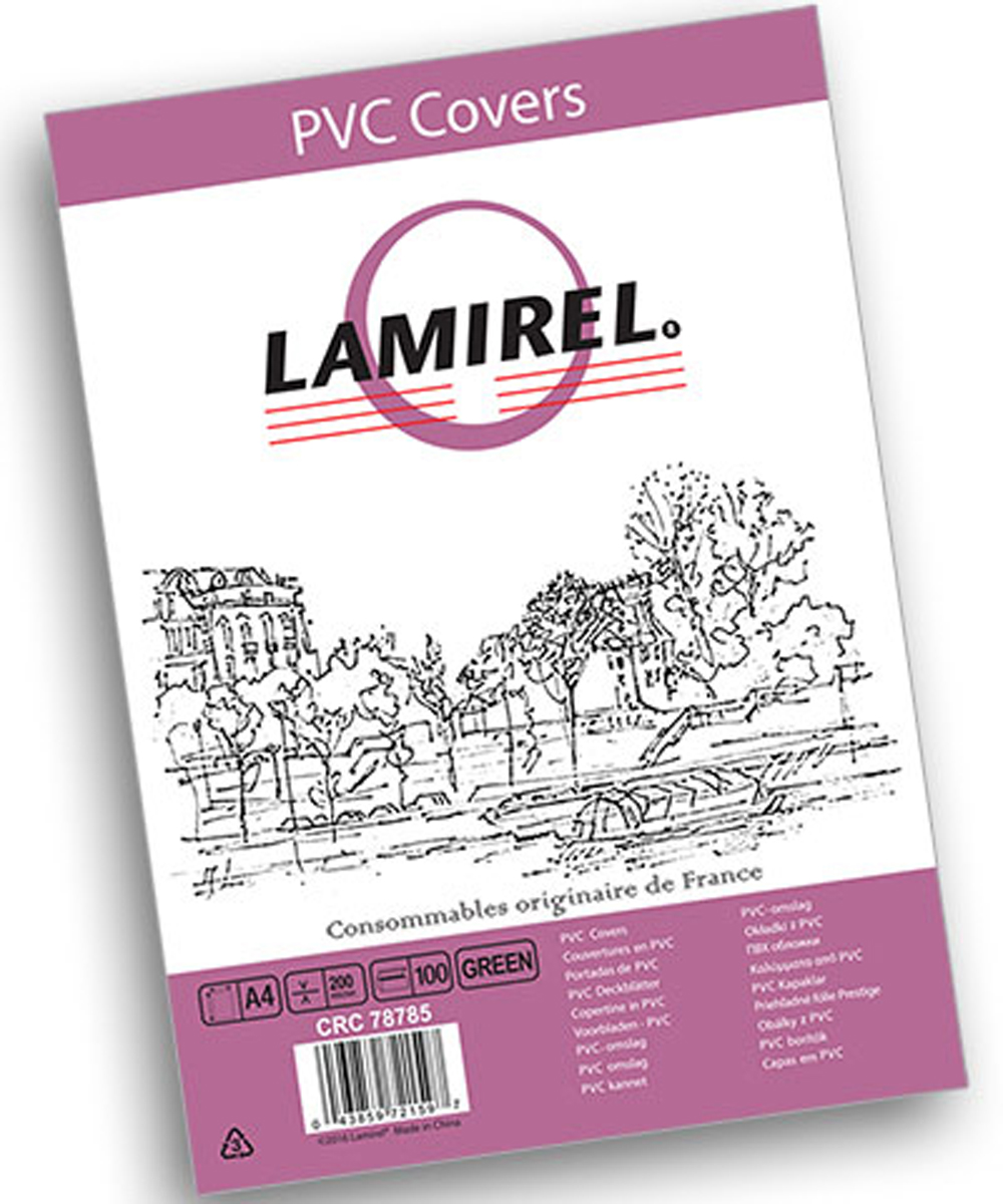 Lamirel LA-78785 Transparent A4, Green обложка для переплета (100 шт) Lamirel LA-78785 Transparent A4, Green обложка для переплета (100 шт)