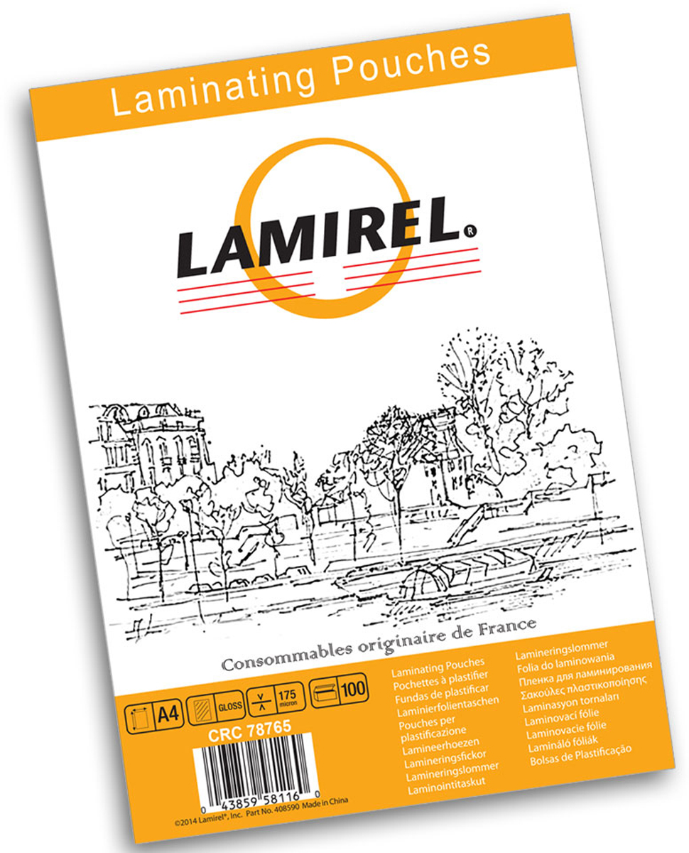 Lamirel А4 LA-78765 пленка для ламинирования, 175 мкм (100 шт) Lamirel А4 LA-78765 пленка для ламинирования, 175 мкм (100 шт)
