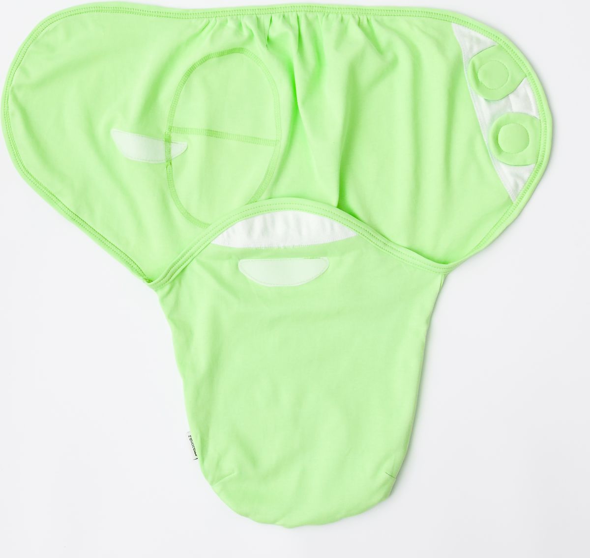 фото Pecorella Пеленка на липучках SwaddleFun Light Green Размер L 4,5-8,5 кг