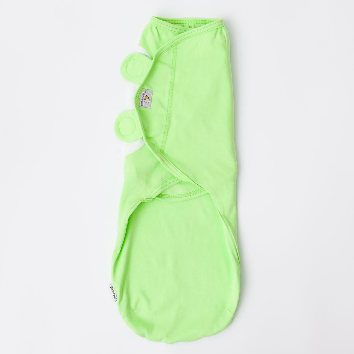 фото Pecorella Пеленка на липучках SwaddleFun Light Green Размер L 4,5-8,5 кг