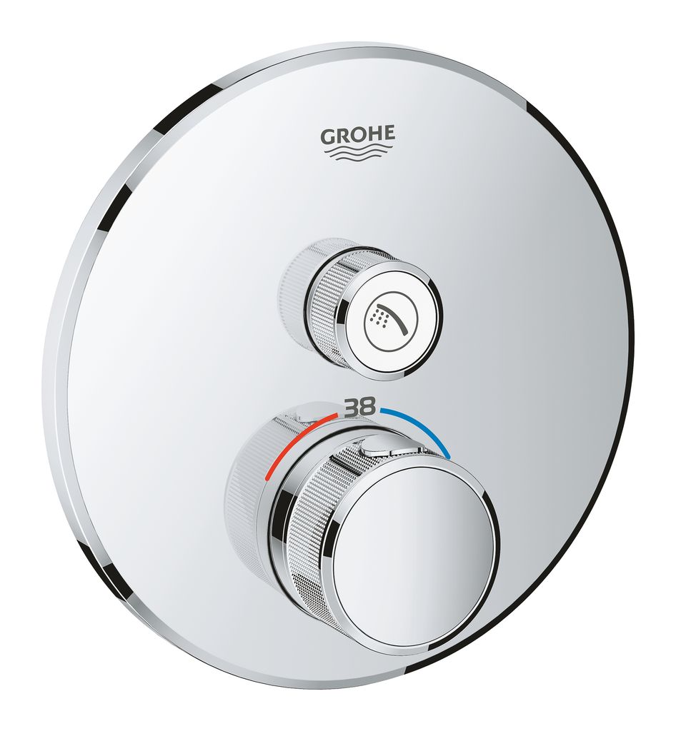 фото Внешняя часть термостата Grohe "Grohtherm SmartControl". 29118000