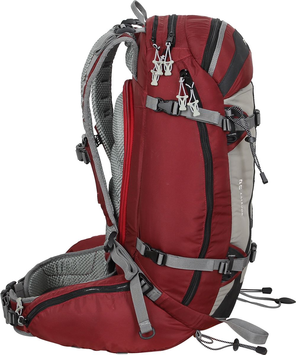 фото Рюкзак туристический женский Сплав "Gravity 30", цвет: красный, серый, 30 л