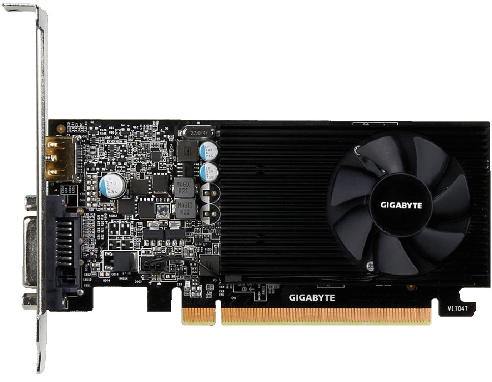 фото Видеокарта Gigabyte GeForce GT 1030 Low Profile 2GB, GV-N1030D5-2GL