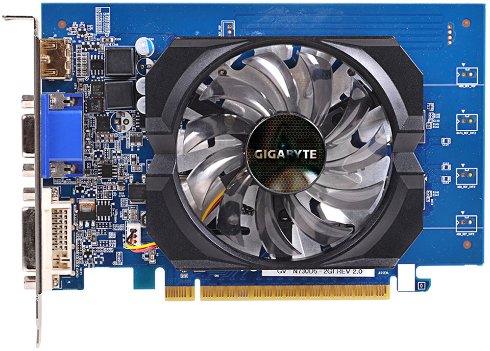 фото Видеокарта Gigabyte GeForce GT 730 2GB (GV-N730D5-2GI)