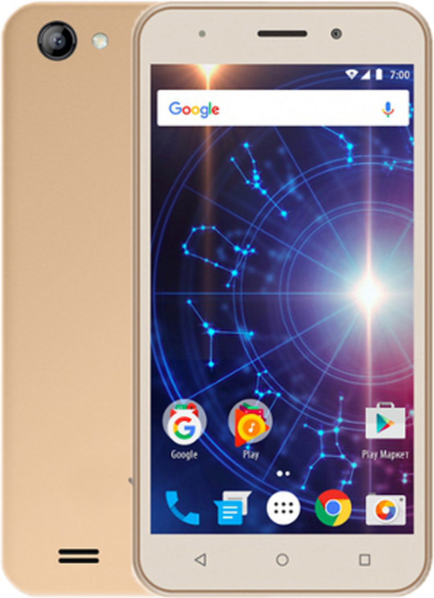 Характеристики Смартфон Vertex Vertex Impress Dune 4G8GB, золотой ...