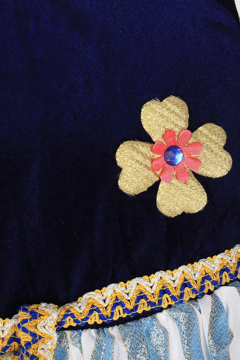 фото Rio Карнавальный костюм для девочки Принцесса цвет синий голубой золотистый размер 30 (5-6 лет)